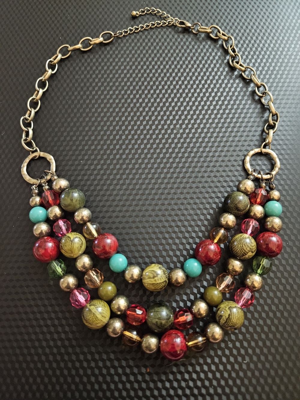 Statement Multicolor Beaded Necklace - Women Jewelry